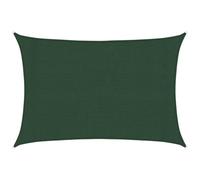 vidaXL Vela Parasole 160 g/m² Verde Scuro 3x5 m in HDPE