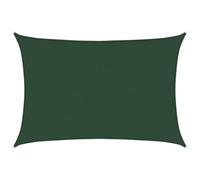 vidaXL Vela Parasole 160 g/m² Verde Scuro 5x7 m in HDPE