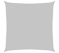 vidaXL Vela Parasole Grigio Chiaro 2,5x2,5 m 100% Poliestere Oxford