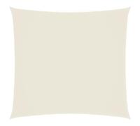 vidaXL Vela Parasole Ombra Tenda da Sole Elegante Moderna Anti UV Giardino Frangisole Terrazza Balcone in Tela Oxford Quadrata 2,5x2,5 m Crema