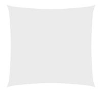 vidaXL Vela Parasole Ombra Tenda da Sole Elegante Moderna Anti UV Giardino Frangisole Terrazza Balcone in Tela Oxford Quadrata 5x5 m Bianco