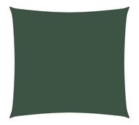 vidaXL Vela Parasole Ombra Tenda da Sole Elegante Moderna Anti UV Giardino Frangisole Terrazza Balcone in Tela Oxford Quadrata 4x4 m Verde Scuro
