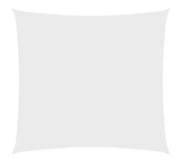 vidaXL Vela Parasole Ombra Tenda da Sole Elegante Moderna Anti UV Giardino Frangisole Terrazza Balcone in Tela Oxford Quadrata 2,5x2,5 m Bianca