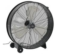 VidaXL Ventilatore da pavimento industriale 77cm 180W Nero