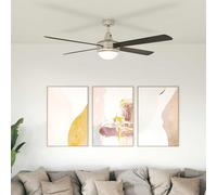 vidaXL Ventilatore da soffitto con luce e telecomando Ø 130 cm