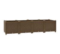 vidaXL Fioriera Rialzata 160x40x38 cm in Polipropilene