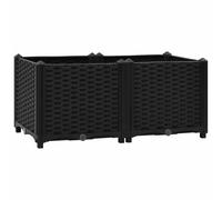 vidaXL Fioriera rialzata 80x40x38 cm in polipropilene