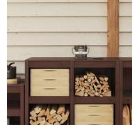 vidaXL Vernice per legno Marrone 16,5 x 16,5 x 15,9 cm