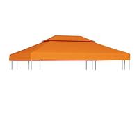 vidaXL Telo di Ricambio per Gazebo 310g/m² Arancione 3x4m