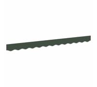 vidaXL Sostituzione di Lambrequin verde scuro 2,5 m poliestere, tenda da sole resistente alle intemperie, tessuto anti-UV, facile da pulire, Chic, da usare nel vostro giardino