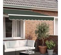 vidaXL Sostituzione marchese volant verde scuro 4 m Poliestere