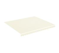 vidaXL Vervangingsdoek voor luifel 380x345 cm polyester crèmekleurig