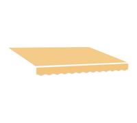 vidaXL Telo di ricambio per tenda da sole Poliestere, Tessuto moderno per tende rettangolari, resistente al sole, all'acqua, facile da pulire, perfetto per l'esterno