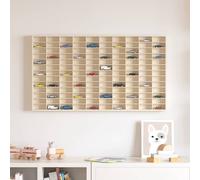 vidaXL Vetrina a muro A parete Beige 98 x 4,5 x 55 cm