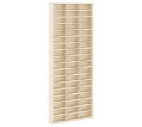 vidaXL Vetrina a muro Beige 30 x 4,5 x 75 cm Legno multistrato