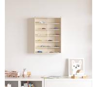 vidaXL Vetrina a muro Beige 40 x 8,5 x 54 cm Legno compensato