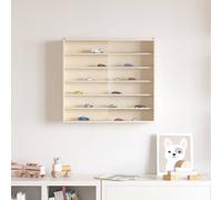 vidaXL Vetrina a muro Beige 60 x 8,5 x 54 cm Legno compensato