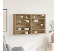 vidaXL Vetrina con lo scaffale rovere artigianale 100 x 15 x 58 cm