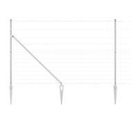 vidaXL Vicino a Campo 1.5x25 m in Acciaio zincato