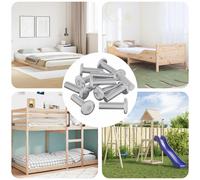 vidaXL Vite 1593 pcs Argento 8 x 25 mm Acciaio, Design per garage, struttura cilindrica e altre idee innovative per soluzioni di archiviazione moderne e uso efficiente dello spazio