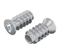 vidaXL Vite 2 pcs Argento M6 x 12 mm Ferro