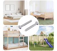 vidaXL Vite 2 pcs Argento M6 x 50 mm Acciaio, Avventure, cilindriche, spedizioni, di notte, mostrando vedute uniche ed esperienze indimenticabili durante il viaggio