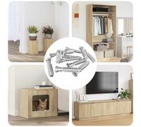 vidaXL Vite a testa cilindrica 2900 pcs Argento Acciaio, Contenitori cilindrici resistenti per stoccaggio, organizzazione e trasporto di articoli in modo efficiente, testati per un utilizzo durevole