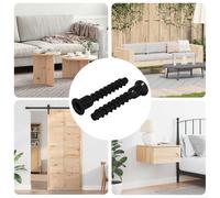 vidaXL Vite a testa esagonale 2 pcs Nero 7 x 40 mm Ferro