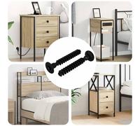 vidaXL Vite a testa esagonale 2 pcs Nero M5 x 40 mm Ferro, Fissaggi in metallo, viti di precisione, strumenti per il fai-da-te, dispositivi di sicurezza, riparazioni, ferro, fissaggi interni