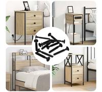 vidaXL Vite a testa esagonale 5143 pcs Nero Ferro, Fissaggi in metallo, viti di precisione, strumenti per il fai-da-te, dispositivi di sicurezza, riparazioni, ferro, fissaggi interni