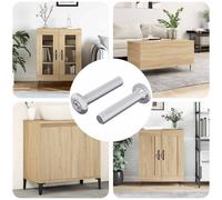 vidaXL Vite con Testa Bloccante 2 pcs Argento M6 x 30 mm Acciaio