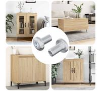 vidaXL Vite di Blocco Tinta unita 2 pcs Argento M6 x 12 mm Acciaio, Scoprendo tecniche nuove, sviluppi circolari e altre innovazioni nella progettazione e architettura moderna