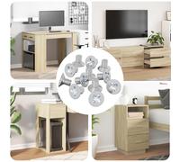 vidaXL Viti a testa conica 32727 pcs Argento Ferro, Fissaggi per soggiorno, viti in acciaio durevoli, M4 a testa conica, per progetti fai da te, giardino esterno