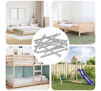 vidaXL Viti per mobili 1000 pcs Argento Acciaio, Fissaggi per Soggiorno, Viti in Acciaio Resistenti, Usabili Interno/Esterno, Progetti di Montaggio, Ruggine Resistente