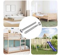 vidaXL Viti per mobili 2 pcs Argento M6 x 70 mm Acciaio, Fissaggi per Soggiorno, Viti in Acciaio Resistenti, Usabili Interno/Esterno, Progetti di Montaggio, Ruggine Resistente