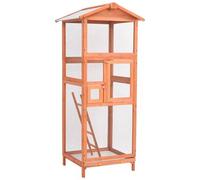 VIDAXL - Voliera 68x62x166 Cm In Legno Massello Di Abete