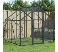 vidaXL Voliera Antracite 1,79x2x1,85 m in Alluminio
