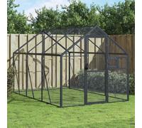 vidaXL Voliera Antracite 1,79x3x1,85 m in Alluminio