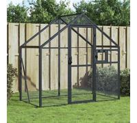 vidaXL Voliera Antracite 179x100x185 cm in Alluminio