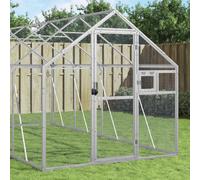 vidaXL Voliera Argento 1,79x8x1,85 m in Alluminio