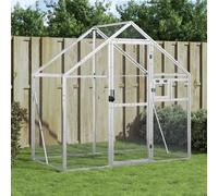 vidaXL Voliera Argento 179x100x185 cm in Alluminio