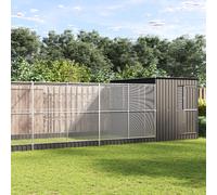 vidaXL Voliera con Estensione Argento 1118x303x216 cm in Acciaio