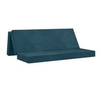 vidaXL Divano Letto Pieghevole 200 x 67 x 45 cm Blu, Divano letto pieghevole rettangolare, per camera, salotto, comodo, versatile per ospiti