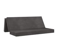 vidaXL Divano Letto Pieghevole 200 x 67 x 45 cm Grigio Scuro, Divano letto pieghevole rettangolare, per camera, salotto, comodo, versatile per ospiti
