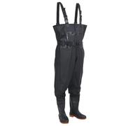 vidaXL Wader con Stivali e Cintura Nero Taglia 40, Wader con Stivali, Stivali Alti Fino al Petto, Stivali per la Pesca, Pantaloni da Pesca