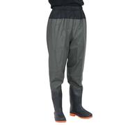 vidaXL Wader da Pesca alla Vita con Stivali Verde Scuro Taglia 42, Stivali per la Pesca, Wader da Pesca con Stivali, Stivali Alti Fino alla Vita