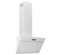 vidaXL Wandafzuigkap 60 cm staal en gehard glas wit
