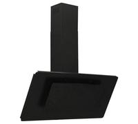 vidaXL Wandafzuigkap 90 cm roestvrij staal en gehard glas zwart