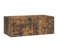 vidaXL Wandbeugel TV-kast 59,5 x 41 x 30 cm Gerookt eiken Bewerkt hout