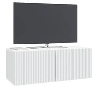 vidaXL Wandbeugel TV-kast Wit 78,5 x 31 x 30 cm Bewerkt hout